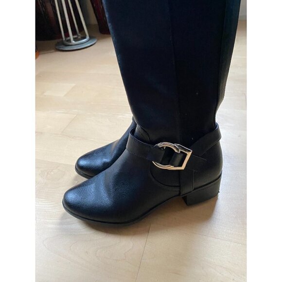 Call it Spring Women's black over the knee buckle boot sz 7 - Picture 5 of 9